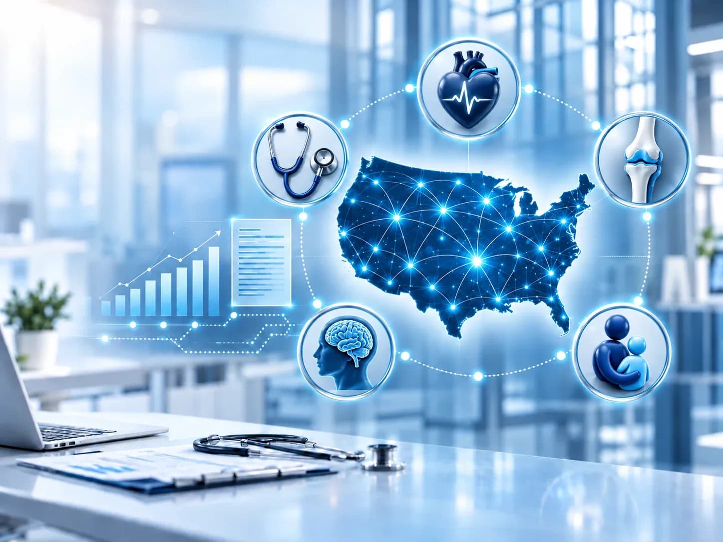 CodeCureAI nationwide medical billing services for primary care, cardiology, orthopedics, psychiatry, and pediatrics across the USA