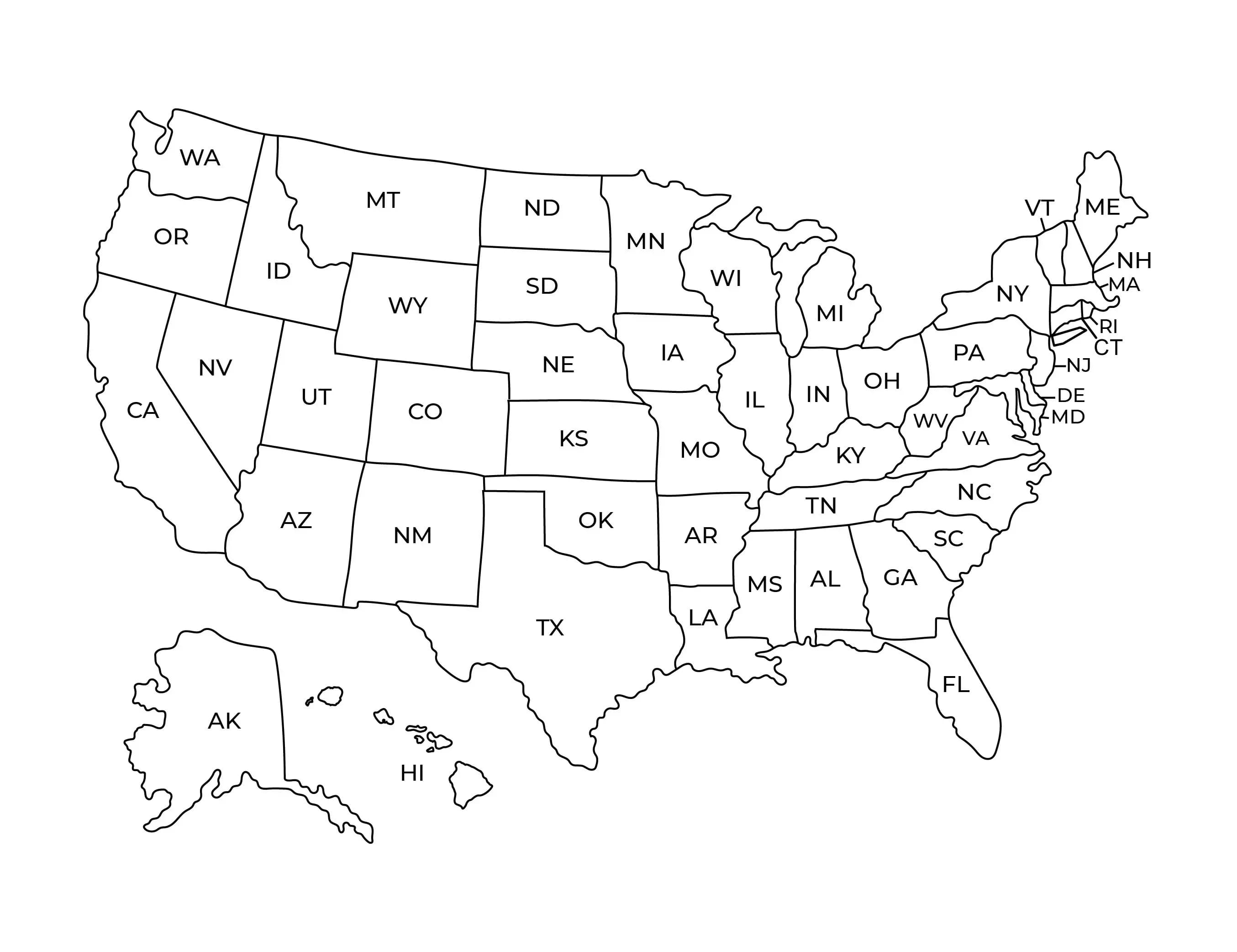Map showing nationwide medical billing coverage